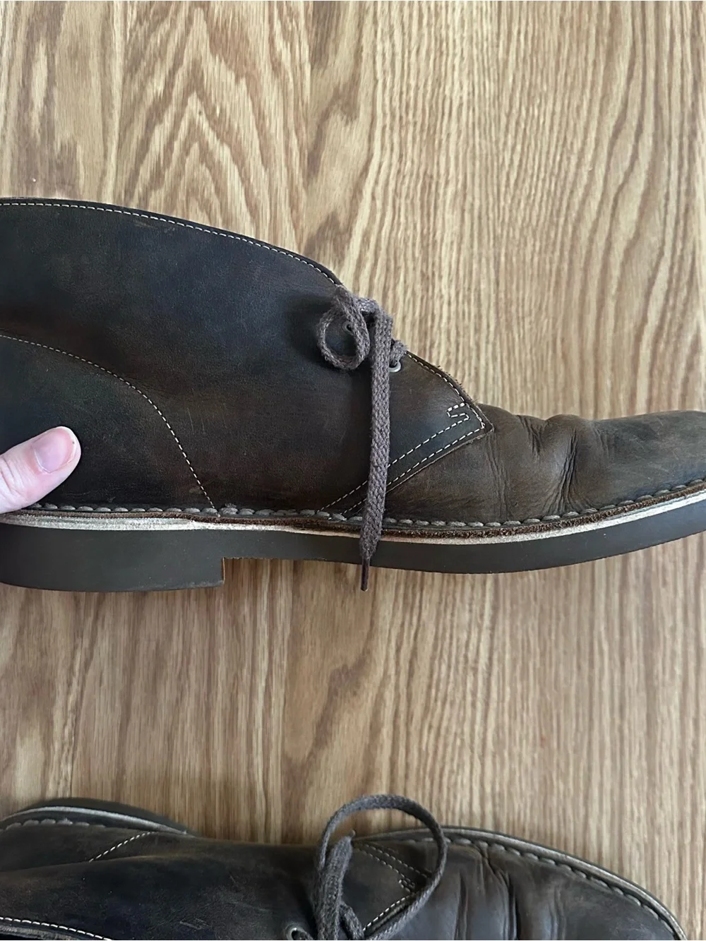 Clarks Brown Beeswax Leather Chukka Desert Boots